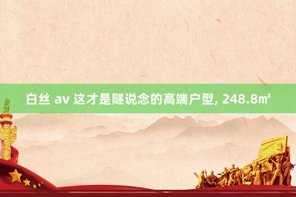 白丝 av 这才是隧说念的高端户型， 248.8㎡